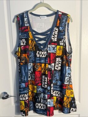 Star Wars Disney Enchanted Dress Shop Criss-Cross V-Neck Dress XL L32” Cotton